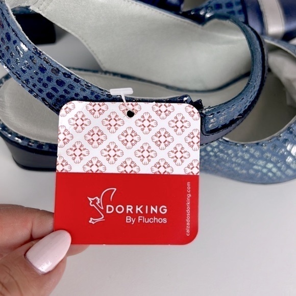 Nib - Dorking Tucan Heel, Sling Back - Navy Blue. Size: 37. - Picture 11 of 15